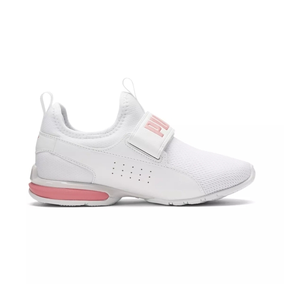 PUMA girls White and Pink Sneakers - Picture 2 of 5